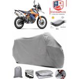 Coverall Ktm 790 Adventure R Gri Motorsiket Brandası Motor Örtüsü Çadır Su Geçirmez Motosiklet Kılıfı Motor Brandası - Gri- Arka Çanta UYUMSUZ