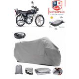 Coverall Kuba Leopar 100 Arka Çanta Uyumlu (Gri) Motorsiket Brandası Motor Örtüsü Çadır Su Geçirmez Motosiklet Kılıfı Motor Brandası - Gri- Arka Çanta UYUMLU