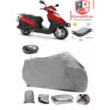 Coverall Kuba Newton 50 Arka Çanta Uyumlu (Gri) Motorsiket Brandası Motor Örtüsü Çadır Su Geçirmez Motosiklet Kılıfı Motor Brandası - Gri- Arka Çanta UYUMLU