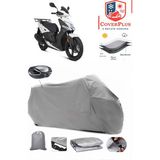 Coverall Kymco Agility 125 Arka Çanta Uyumlu (Gri) Motorsiket Brandası Motor Örtüsü Çadır Su Geçirmez Motosiklet Kılıfı Motor Brandası - Gri- Arka Çanta UYUMLU