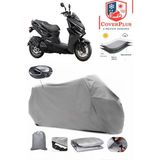 Coverall Kymco Krv 200 Arka Çanta Uyumlu (Gri) Motorsiket Brandası Motor Örtüsü Çadır Su Geçirmez Motosiklet Kılıfı Motor Brandası - Gri- Arka Çanta UYUMLU