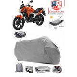 Coverall Lifan LF150-10B Arka Çanta Uyumlu (Gri) Motorsiket Brandası Motor Örtüsü Çadır Su Geçirmez Motosiklet Kılıfı Motor Brandası - Gri- Arka Çanta UYUMLU