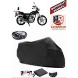 Coverall Mondial 150 Kt Siyah Arka Çanta Uyumlu Motorsiket Brandası Motor Örtüsü Çadır Su Geçirmez Motosiklet Kılıfı Motor Brandası - Siyah- Arka Çanta UYUMLU
