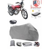 Coverall Ramzey Karaca 100 Arka Çanta Uyumlu (Gri) Motorsiket Brandası Motor Örtüsü Çadır Su Geçirmez Motosiklet Kılıfı Motor Brandası - Gri- Arka Çanta UYUMLU