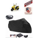 Coverall Ramzey Rmz 100-7 Siyah Arka Çanta Uyumlu Motorsiket Brandası Motor Örtüsü Çadır Su Geçirmez Motosiklet Kılıfı Motor Brandası - Siyah- Arka Çanta UYUMLU
