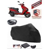 Coverall Rks Bolero 50 Siyah Arka Çanta Uyumlu Motorsiket Brandası Motor Örtüsü Çadır Su Geçirmez Motosiklet Kılıfı Motor Brandası - Siyah- Arka Çanta UYUMLU