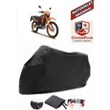 Coverall Rks RK200-R Siyah Motorsiket Brandası Motor Örtüsü Çadır Su Geçirmez Motosiklet Kılıfı Motor Brandası - Siyah- Arka Çanta UYUMSUZ