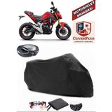 Coverall Rks Rn 180 Siyah Arka Çanta Uyumlu Motorsiket Brandası Motor Örtüsü Çadır Su Geçirmez Motosiklet Kılıfı Motor Brandası - Siyah- Arka Çanta UYUMLU