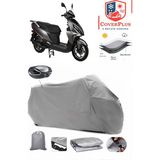 Coverall Rmg Moto Gusto Prego 125 Arka Çanta Uyumlu (Gri) Motorsiket Brandası Motor Örtüsü Çadır Su Geçirmez Motosiklet Kılıfı Motor Brandası - Gri- Arka Çanta UYUMLU