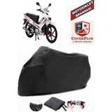 Coverall Salcano Altay 100 Siyah Motorsiket Brandası Motor Örtüsü Çadır Su Geçirmez Motosiklet Kılıfı Motor Brandası - Siyah- Arka Çanta UYUMSUZ