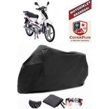 Coverall Salcano Spider 100 Siyah Motorsiket Brandası Motor Örtüsü Çadır Su Geçirmez Motosiklet Kılıfı Motor Brandası - Siyah- Arka Çanta UYUMSUZ
