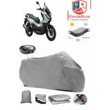 Coverall Skjet Rıvero 125 Arka Çanta Uyumlu (Gri) Motorsiket Brandası Motor Örtüsü Çadır Su Geçirmez Motosiklet Kılıfı Motor Brandası - Gri- Arka Çanta UYUMLU