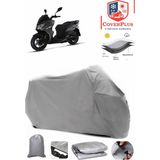 Coverall Sym Jet 14 200I Gri Motorsiket Brandası Motor Örtüsü Çadır Su Geçirmez Motosiklet Kılıfı Motor Brandası - Gri- Arka Çanta UYUMSUZ