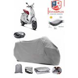 Coverall Vespa 946 125 I.e. Arka Çanta Uyumlu (Gri) Motorsiket Brandası Motor Örtüsü Çadır Su Geçirmez Motosiklet Kılıfı Motor Brandası - Gri- Arka Çanta UYUMLU