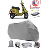 Coverall Vespa Gts 300 Super S Gri Motorsiket Brandası Motor Örtüsü Çadır Su Geçirmez Motosiklet Kılıfı Motor Brandası - Gri- Arka Çanta UYUMSUZ