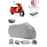 Coverall Vespa Lx 150 I.e Arka Çanta Uyumlu (Gri) Motorsiket Brandası Motor Örtüsü Çadır Su Geçirmez Motosiklet Kılıfı Motor Brandası - Gri- Arka Çanta UYUMLU