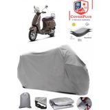 Coverall Vespa Lxv 125 Gri Motorsiket Brandası Motor Örtüsü Çadır Su Geçirmez Motosiklet Kılıfı Motor Brandası - Gri- Arka Çanta UYUMSUZ