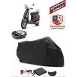 Coverall Vespa Lxv 125 Siyah Arka Çanta Uyumlu Motorsiket Brandası Motor Örtüsü Çadır Su Geçirmez Motosiklet Kılıfı Motor Brandası - Siyah- Arka Çanta UYUMLU