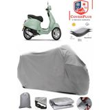 Coverall Vespa Primavera 125 Gri Motorsiket Brandası Motor Örtüsü Çadır Su Geçirmez Motosiklet Kılıfı Motor Brandası - Gri- Arka Çanta UYUMSUZ