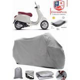 Coverall Vespa Primavera 150 Gri Motorsiket Brandası Motor Örtüsü Çadır Su Geçirmez Motosiklet Kılıfı Motor Brandası - Gri- Arka Çanta UYUMSUZ