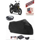 Coverall Yamaha Fz8 Abs Siyah Arka Çanta Uyumlu Motorsiket Brandası Motor Örtüsü Çadır Su Geçirmez Motosiklet Kılıfı Motor Brandası - Siyah- Arka Çanta UYUMLU