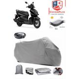 Coverall Yamaha Rayzr Arka Çanta Uyumlu (Gri) Motorsiket Brandası Motor Örtüsü Çadır Su Geçirmez Motosiklet Kılıfı Motor Brandası - Gri- Arka Çanta UYUMLU