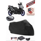 Coverall Yamaha Tmax 560 Siyah Arka Çanta Uyumlu Motorsiket Brandası Motor Örtüsü Çadır Su Geçirmez Motosiklet Kılıfı Motor Brandası - Siyah- Arka Çanta UYUMLU