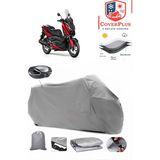 Coverall Yamaha X-Max 125 Abs Arka Çanta Uyumlu (Gri) Motorsiket Brandası Motor Örtüsü Çadır Su Geçirmez Motosiklet Kılıfı Motor Brandası - Gri- Arka Çanta UYUMLU