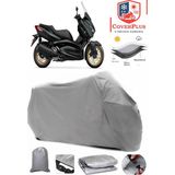 Coverall Yamaha X-Max 250 Tech Max Gri Motorsiket Brandası Motor Örtüsü Çadır Su Geçirmez Motosiklet Kılıfı Motor Brandası - Gri- Arka Çanta UYUMSUZ