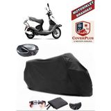 Coverall Yuki Active 50 Siyah Arka Çanta Uyumlu Motorsiket Brandası Motor Örtüsü Çadır Su Geçirmez Motosiklet Kılıfı Motor Brandası - Siyah- Arka Çanta UYUMLU