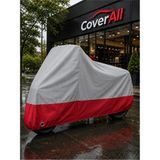 Coverall Yuki Crypto 125 (Gri-Kırmızı Parç.)Motosiklet Brandası,su Geçirmez (Çantalı Motor) - XL - Gri - Kırmızı