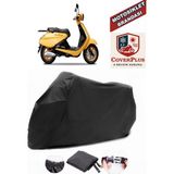 Coverall Yuki Gelato 125 Siyah Motorsiket Brandası Motor Örtüsü Çadır Su Geçirmez Motosiklet Kılıfı Motor Brandası - Siyah- Arka Çanta UYUMSUZ