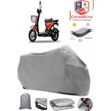 Coverall Yuki QM50QT-6E Snoopy Gri Motorsiket Brandası Motor Örtüsü Çadır Su Geçirmez Motosiklet Kılıfı Motor Brandası - Gri- Arka Çanta UYUMSUZ