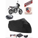 Coverall Yuki Scram 170 Siyah Arka Çanta Uyumlu Motorsiket Brandası Motor Örtüsü Çadır Su Geçirmez Motosiklet Kılıfı Motor Brandası - Siyah- Arka Çanta UYUMLU