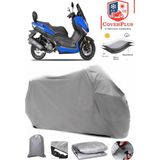 Coverall Yuki T9 Strom 125 Gri Motorsiket Brandası Motor Örtüsü Çadır Su Geçirmez Motosiklet Kılıfı Motor Brandası - Gri- Arka Çanta UYUMSUZ