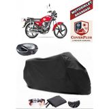 Coverall Yuki Yk 100-2A Apollo Siyah Arka Çanta Uyumlu Motorsiket Brandası Motor Örtüsü Çadır Su Geçirmez Motosiklet Kılıfı Motor Brandası - Siyah- Arka Çanta UYUMLU