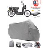 Coverall Yuki Yk-22 Rüzgar Gri Motorsiket Brandası Motor Örtüsü Çadır Su Geçirmez Motosiklet Kılıfı Motor Brandası - Gri- Arka Çanta UYUMSUZ
