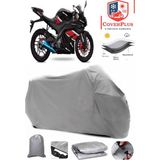 Coverall Yuki YK250-21 R-Samurai Gri Motorsiket Brandası Motor Örtüsü Çadır Su Geçirmez Motosiklet Kılıfı Motor Brandası - Gri- Arka Çanta UYUMSUZ