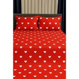 Coverbox Çift Kişilik Pike Yatak Örtüsü Takımı 200x220 cm Kaliteli Materyal ile 2 Yastık Kılıflı - Kırmızı