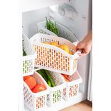 Coverest 6 Adet Buzdolabı İçi Düzenleyici Organizer Sepet Mutfak Düzenleyici Sebze Meyve Sepeti Mutfak Banyo Tezgah Altı Üstü Organizer (6, ORTA BOY)