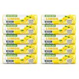 Coverest Büyük Boy Limon Kokulu Büzgülü Çöp Torbası, 65x70 cm, 60 Litre, Su Geçirmez, Kalın Çöp Poşeti, 10 Paket 100 (BÜYÜK BOY, 10 PAKET LİMON KOKULU)
