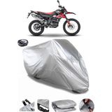 Coverplus Aprilia RX 125 Gri Arka Çanta Uyumlu Su Geçirmez Motosiklet Brandası