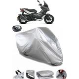 Coverplus Aprilia SR GT 200 Gri Arka Çanta Uyumlu Su Geçirmez Motosiklet Brandası