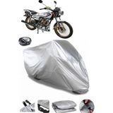 Coverplus Arora AR 100-8 Klasik Tel Gri Arka Çanta Uyumlu Su Geçirmez Motosiklet Brandası