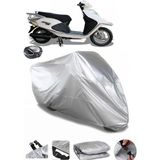 Coverplus Arora AR 100T-2B İnci Gri Arka Çanta Uyumlu Su Geçirmez Motosiklet Brandası