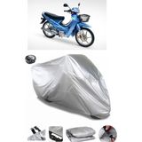 Coverplus Asya AS 100-8 Gri Arka Çanta Uyumlu Su Geçirmez Motosiklet Brandası