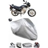 Coverplus Asya Hero 125 Gri Arka Çanta Uyumlu Su Geçirmez Motosiklet Brandası