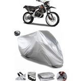 Coverplus Asya RX 250 Cross Gri Arka Çanta Uyumlu Su Geçirmez Motosiklet Brandası