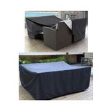 CoverPlus Bahçe Mobilya Koruma Bahçe Masa Sandalyesi Koruma Örtüsü Branda 210x160x80 Cm