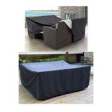 CoverPlus Bahçe Mobilya Koruma Örtüsü 320x200x80 Cm Siyah Su Geçirmez